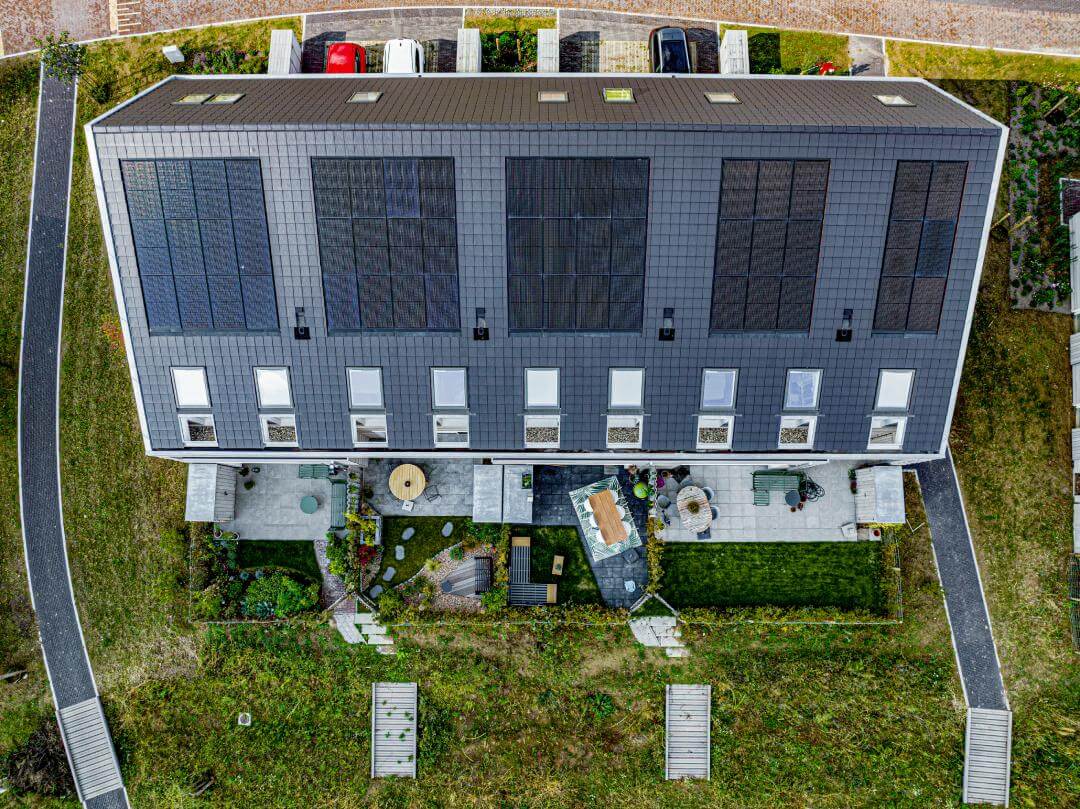 Instalación fotovoltaica moderna